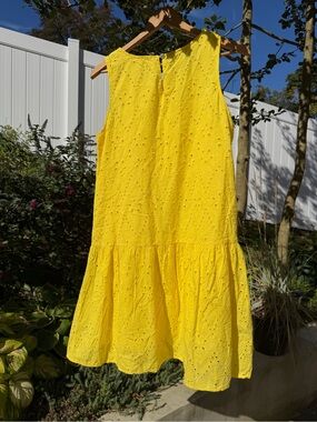 Valentina 100% Cotton Yellow Eyelet Mini